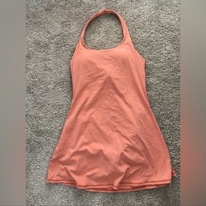 Burnt orange Halara dress